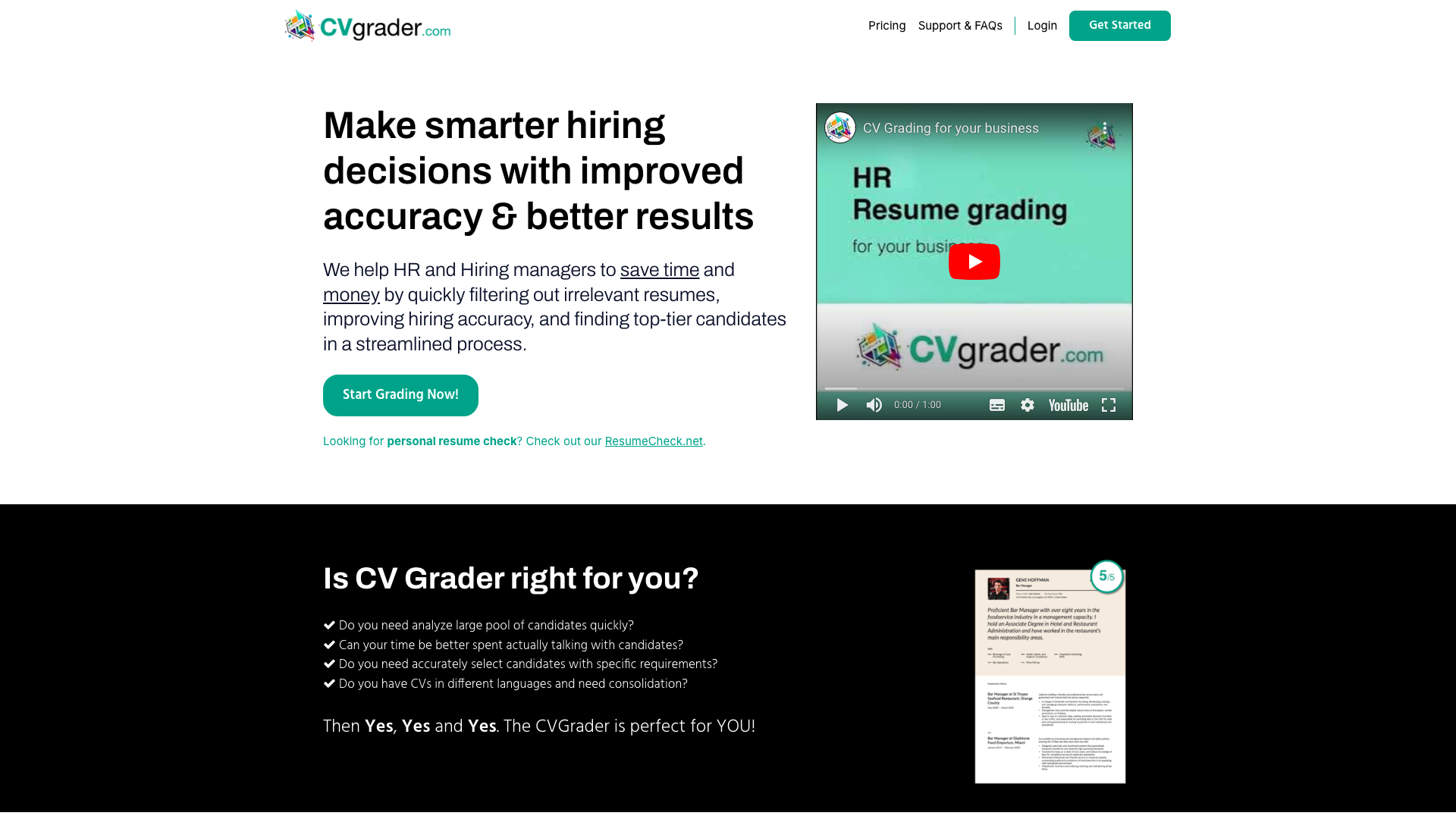 CVGrader